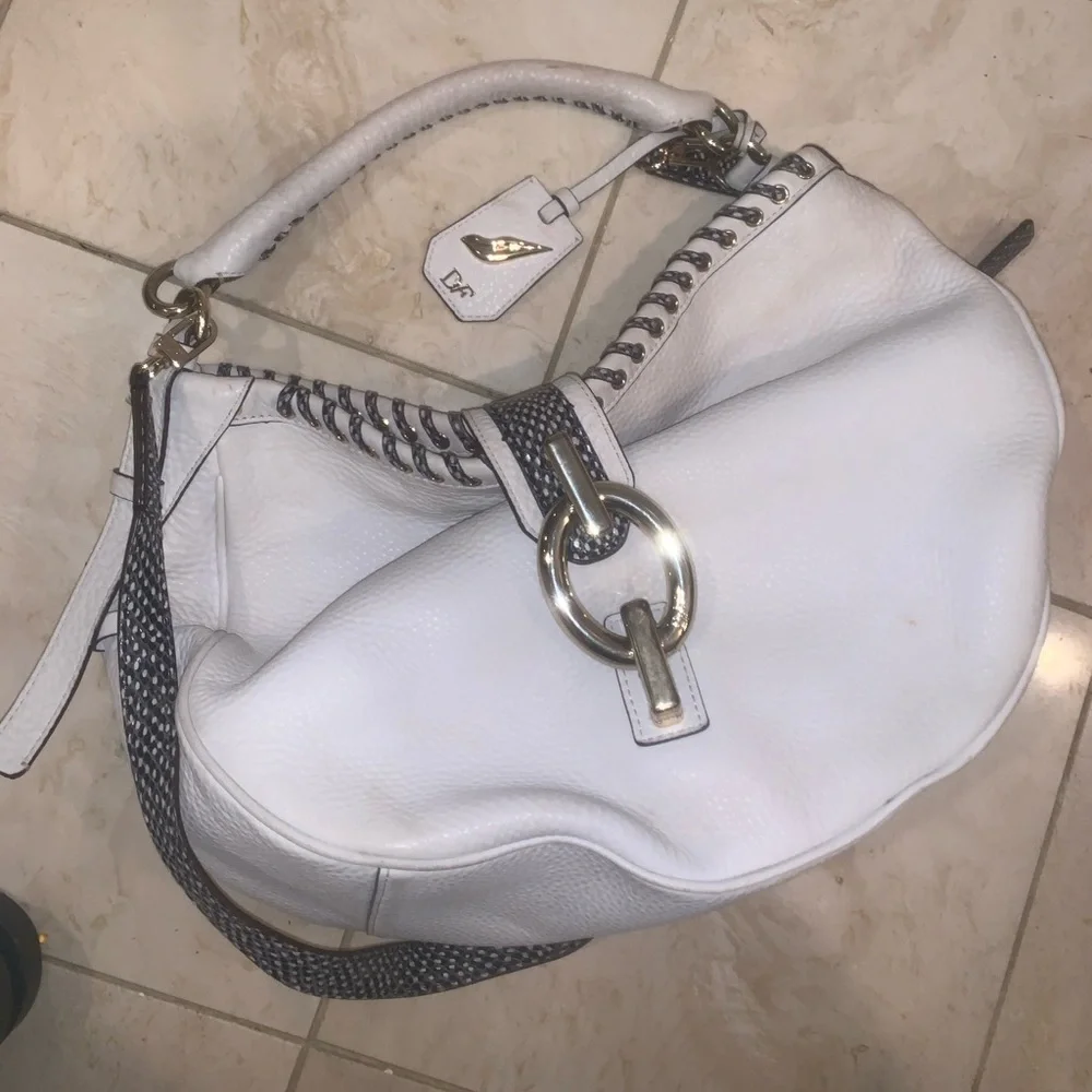 DVF Laced Leather Sutra Bag